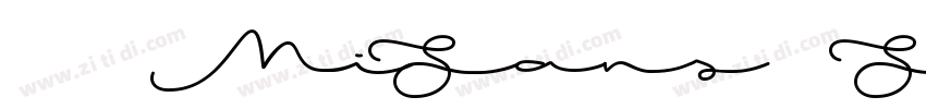 小米MiSans Semibold字体转换
